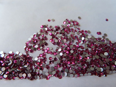 Full package 1440 Preciosa Flatbacks 7ss Fuchsia/foiled.