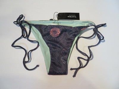 NEW Tavik Jax Swim Bottom Size Small Yokota Floral Cheeky Hipster Tied Sides