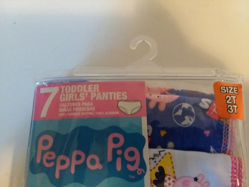 PEPPA PIG Underwear Mega Value 7 pack Panties Toddler Girls Size 2T-3T FAST FREE