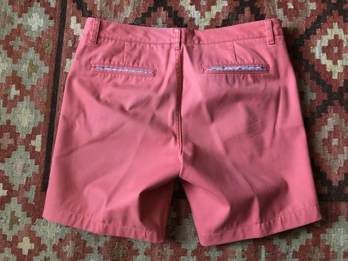 Bonobos Washed Chino Men's Shorts Coral Pink 7
