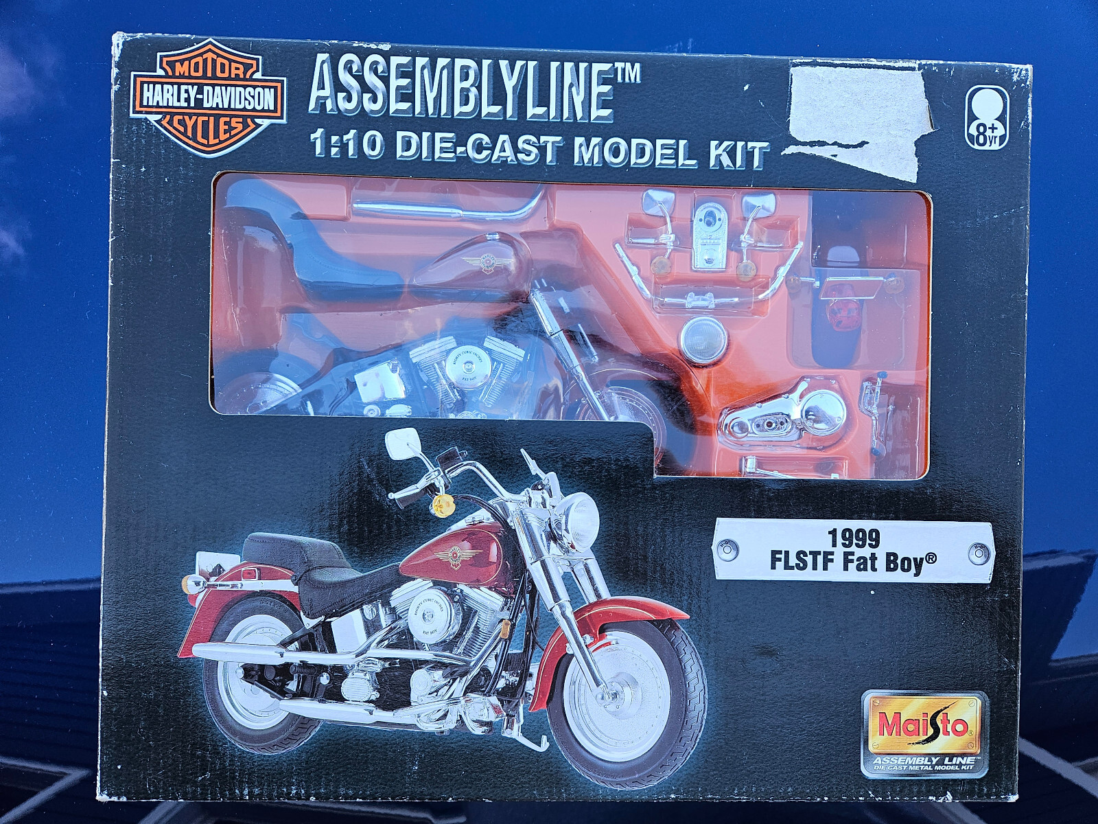 1:10 FLSTF FATBOY 黒 ハーレー 1/10 ファットボーイ Maisto 1⁄10 1999