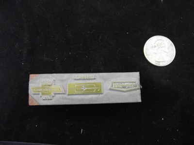 CHEVROLET TRUCK CARS OLDSMOBILE BFGOODRICH  WOOD LETTER PRESS PRINT BLOCK