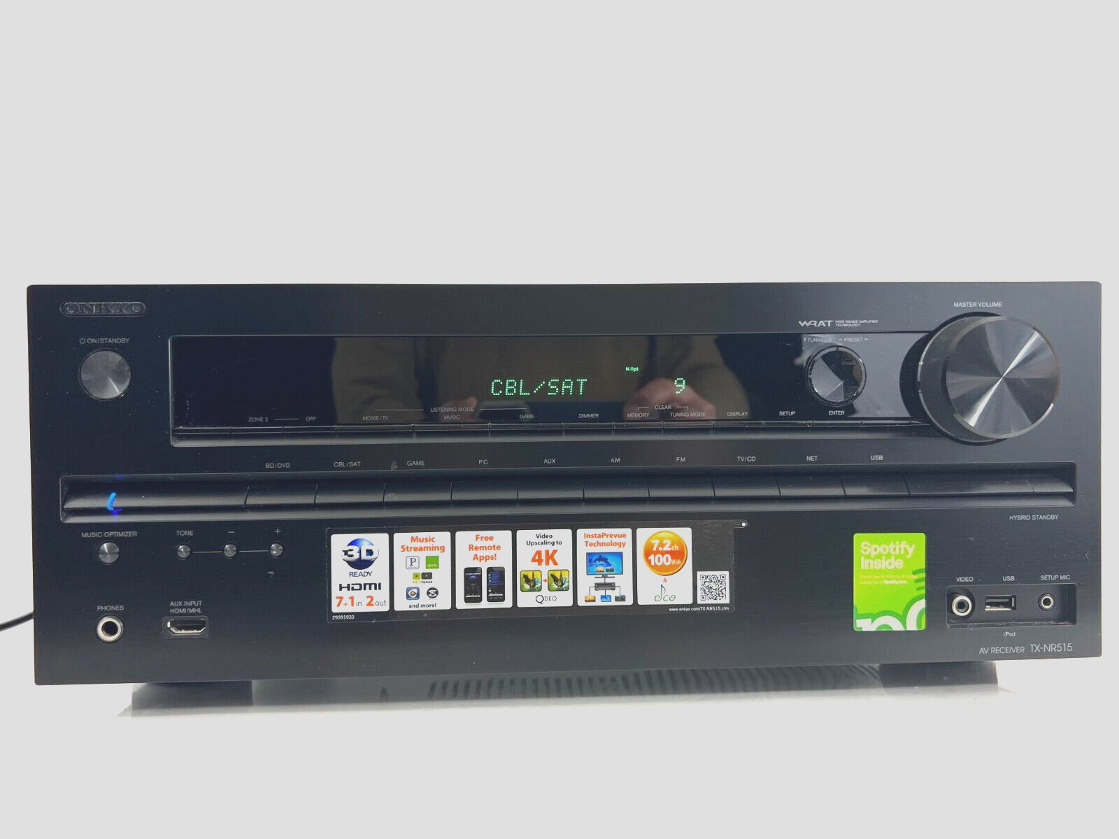 Onkyo TX-NR515 7.2-Channel AV Receiver - No Audio Output