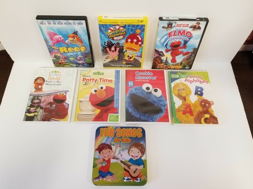 Kids 7 DVD & 1 CD Bundle - Sesame Street Elmo's World