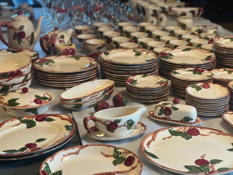 Vintage Franciscan Apple Dinnerware Plates Bowls Teacups Glasses *Pick Pieces*