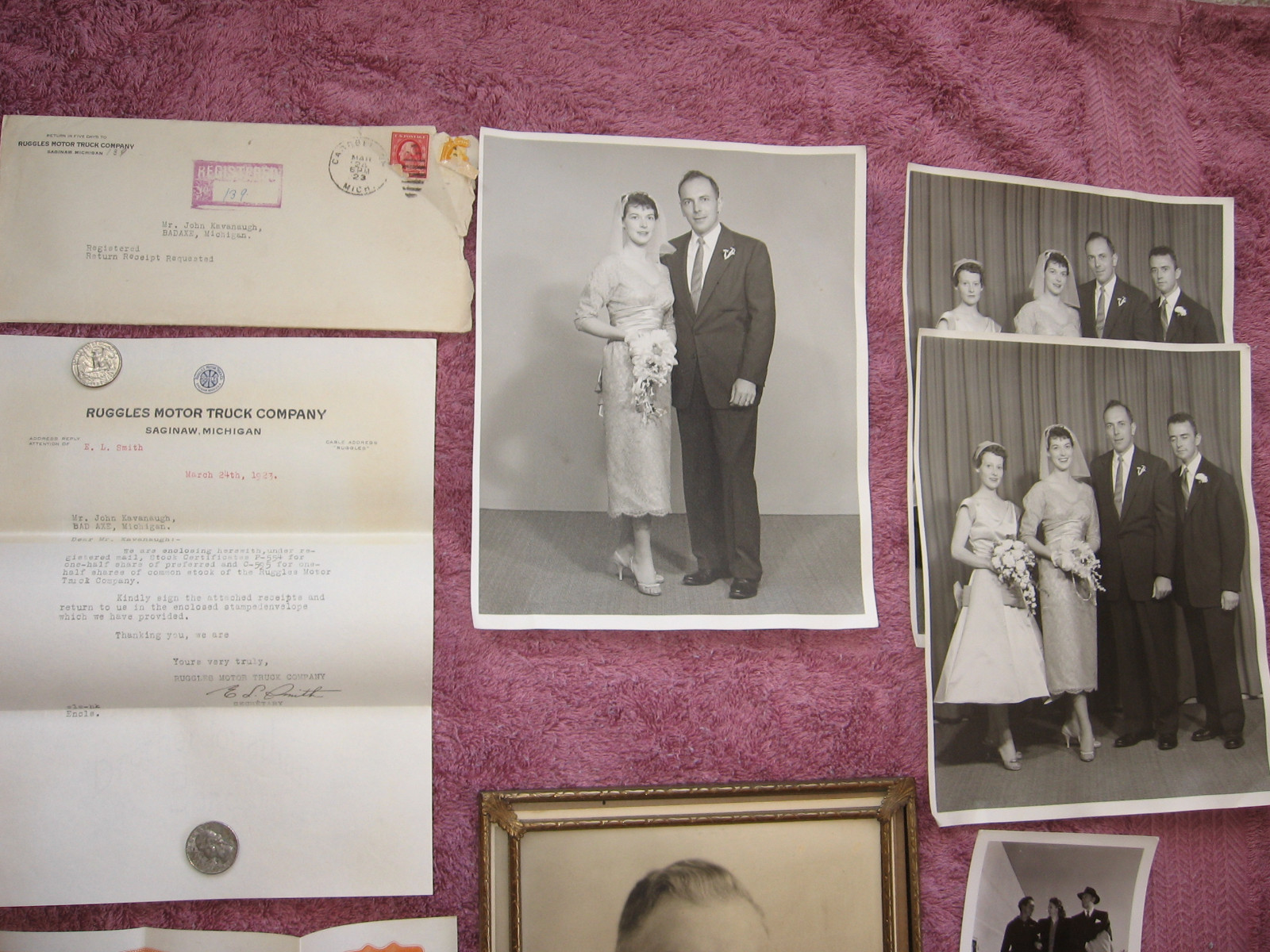 Ruggles Motor Truck Company John Kavanaugh 1/2 of Company Stock Certificates