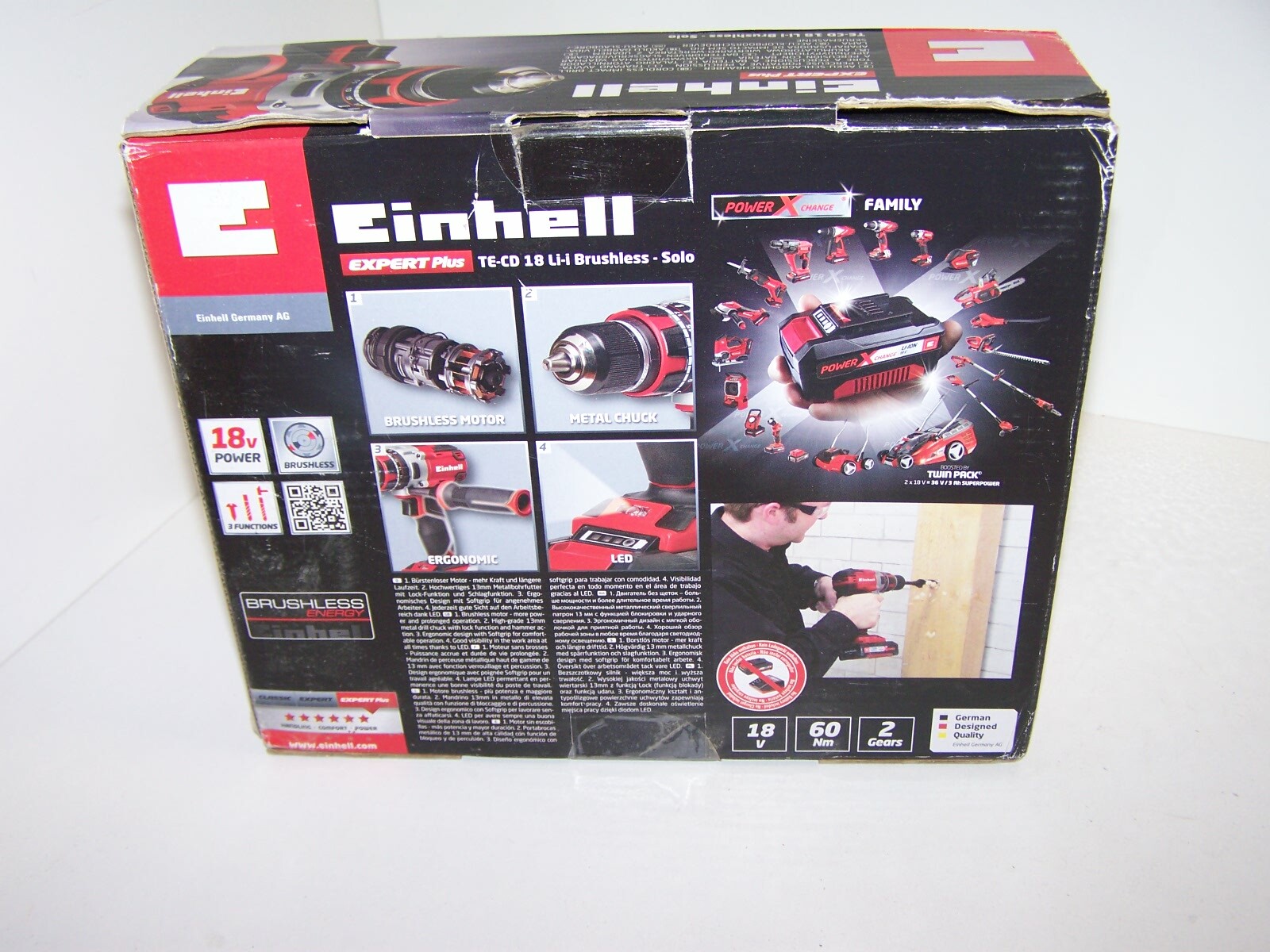 Einhell Akkuschrauber TE-CD18Li-I Brushless Solo, neu und originalverpackt