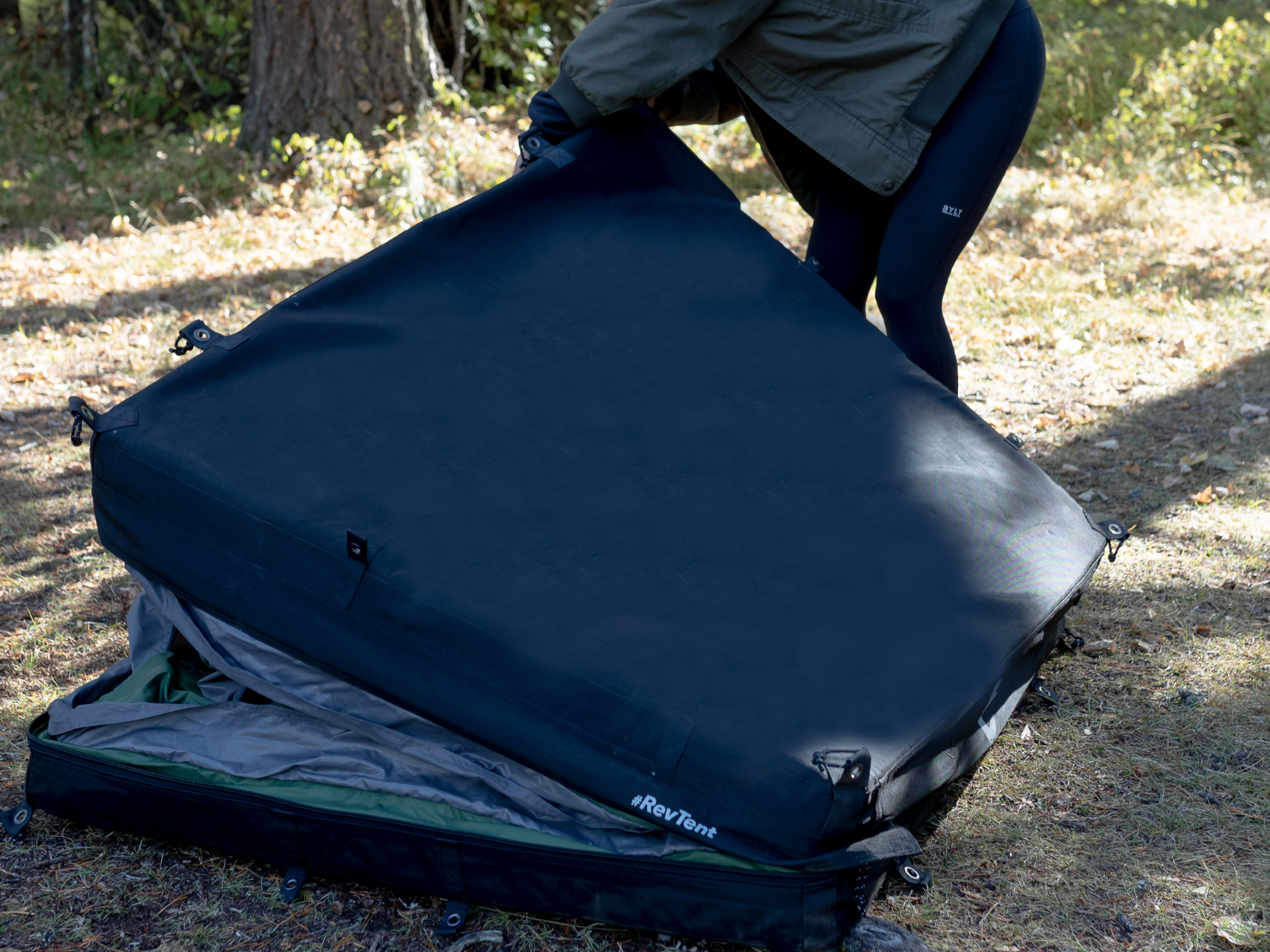 Rev Tent Ground, Pick-Up & Roof Top Tent, 25 lbs w/ REAL MATTRESS- Scout Style