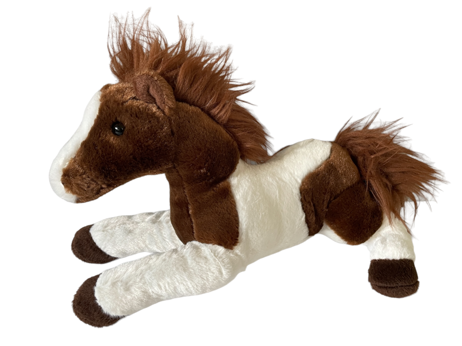 Aurora World Plush Horse Pinto Pony Brown White 13