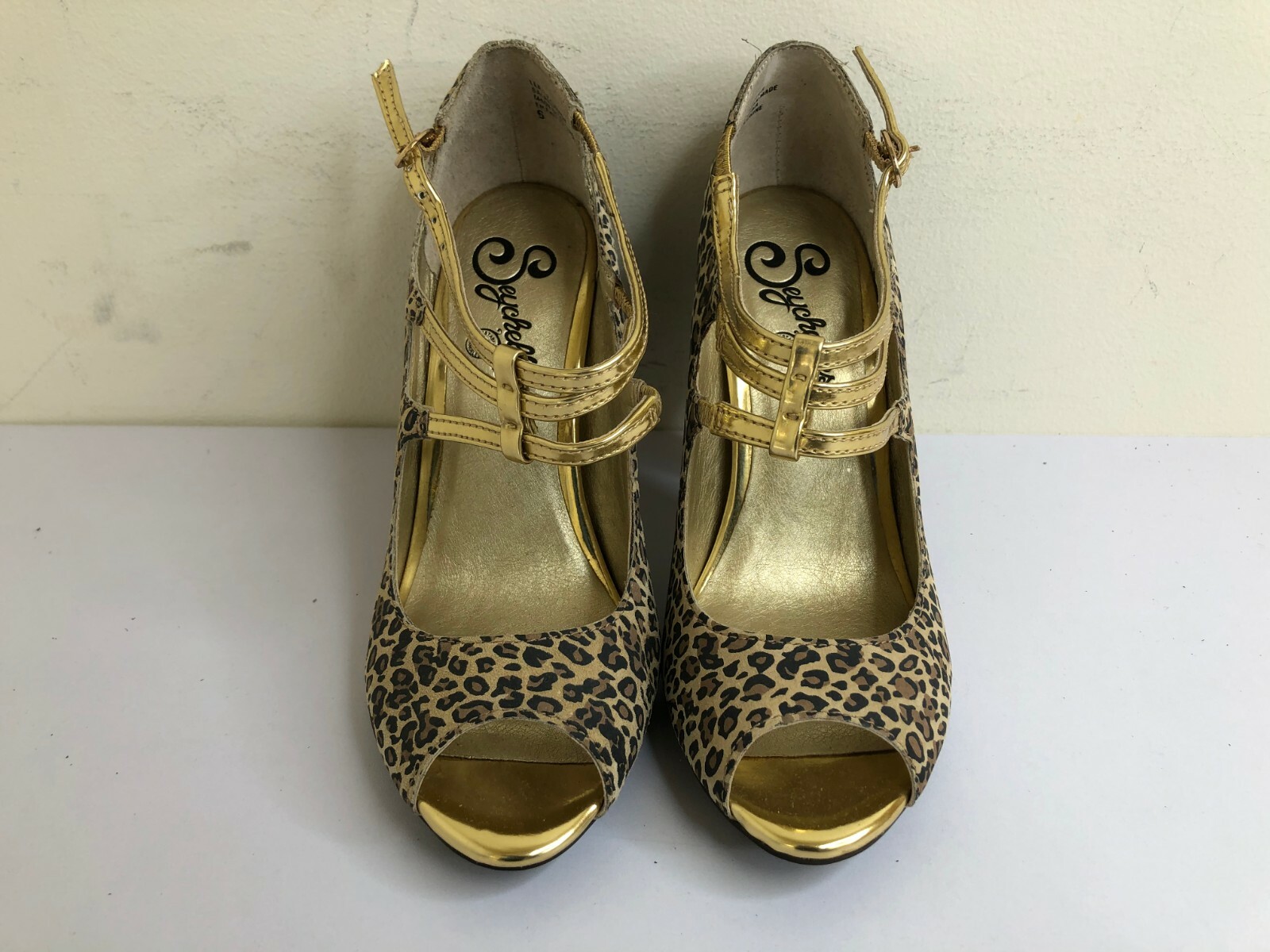 Seychelles Women High Heels Synthetic Leopard Sandals