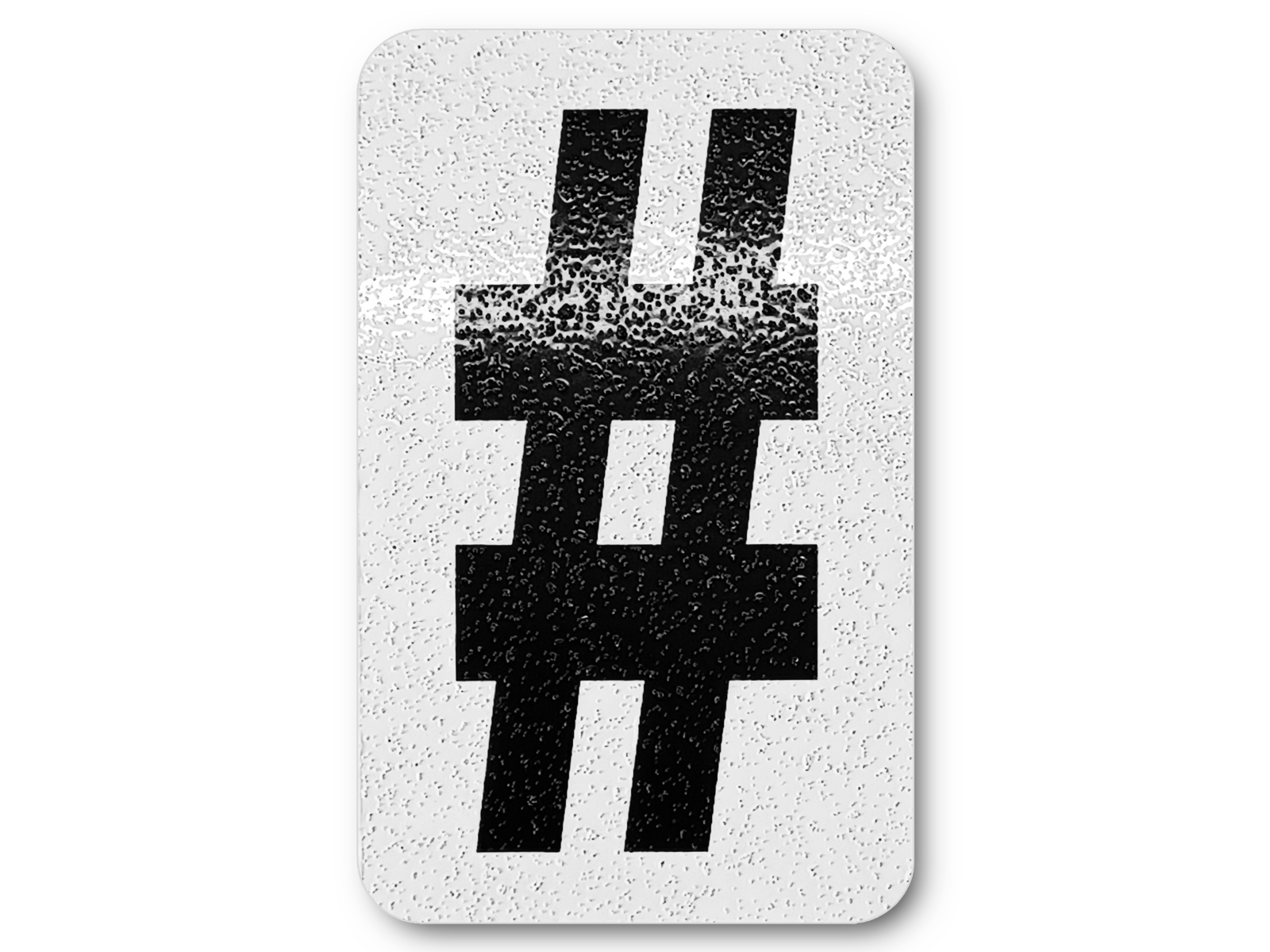 Symbol Self-Adhesive Stickers Reflective Aluminum Symbols DIY Sticker