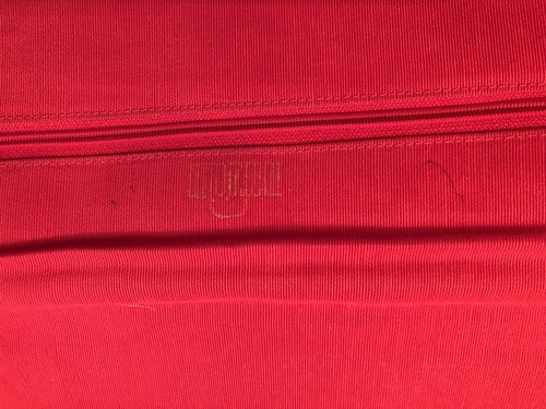 Margolin Oversize Red Vintage Clutch Snap Closure