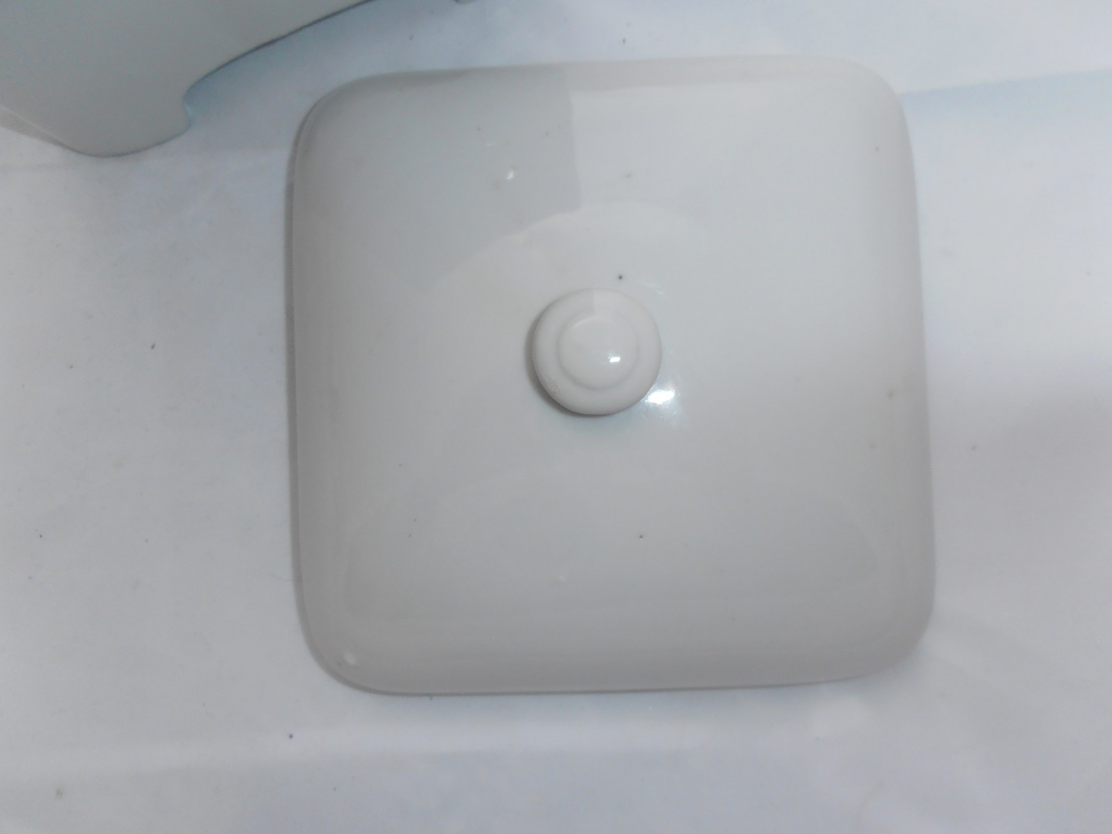 Vintage Japan heavy White primitive porcelain stacking lidded serving storage