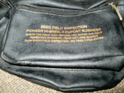 Pioneer Hi-Bred Seed Corn Inspection Field Fannypack