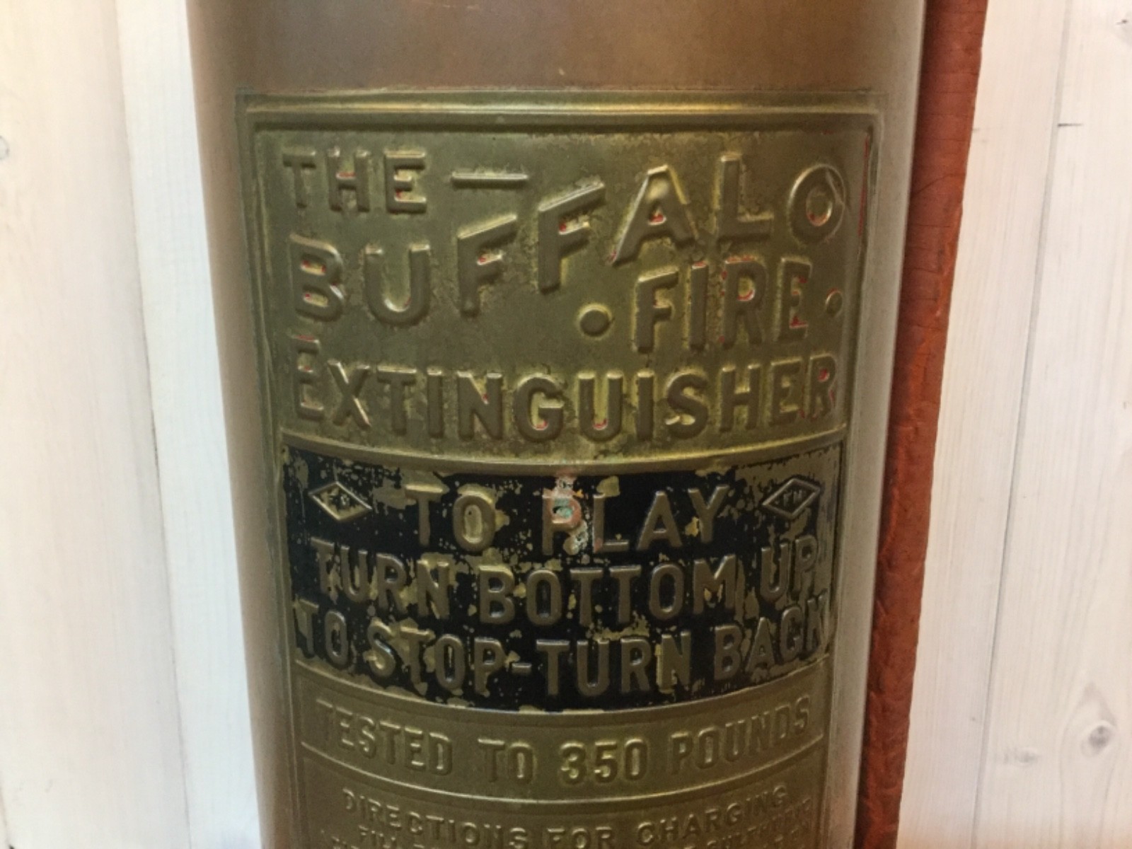 Antique Brass & Copper The Buffalo Fire Extinguisher Buffalo Fire Appliance Co.