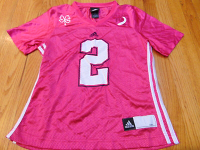 ADIDAS WOMEN'S NCAA NOTRE DAME BREAST CANCER AWARENESS FOOTBALL JERSEY SIZE S