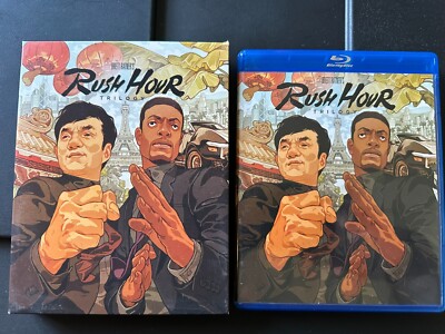 Rush Hour Trilogy (Blu-ray, 1998-2207) 5-Disc Set w/ slipcover - VERY GOOD