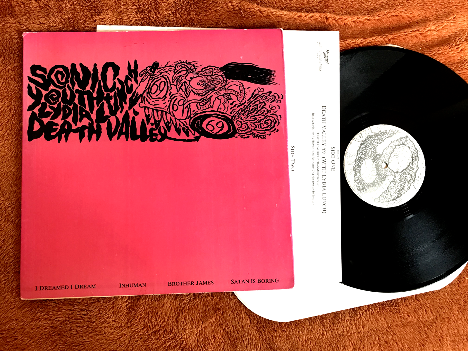 SONIC YOUTH DEATH VALLEY 69 HMS 021 lydia lunch '85 LP orig