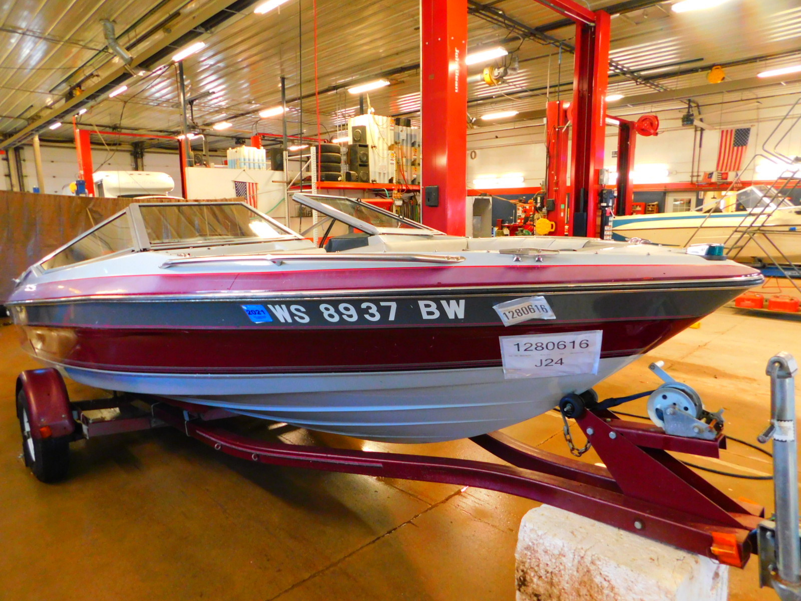 17' Maxum 85HP Evinrude Outboard w/Trailer T1280616