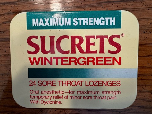 VTG Maximum Strength Sucrets Wintergreen Sore Throat