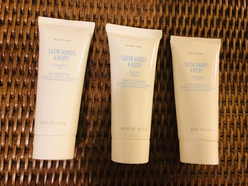 Mary Kay Satin Hands Pampering Travel Set, 3 Steps, Free Shipping