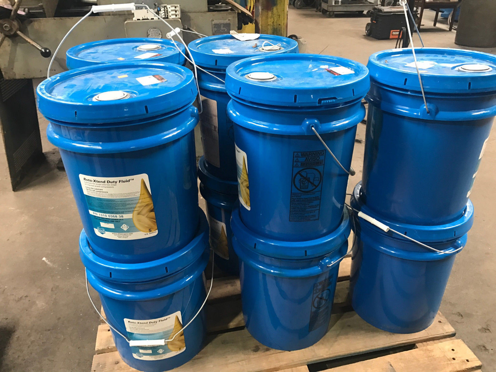 Atlas Copco 5 Gallon 1310 0368 38 Roto Xtend Compressor Oil