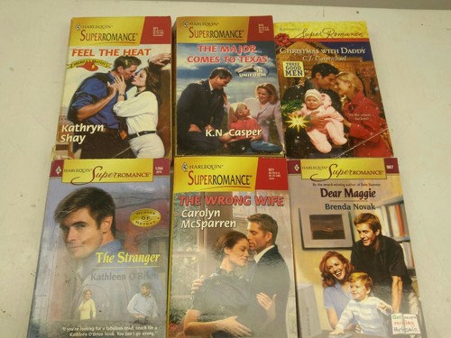 Lot of 17 Harlequin SuperRomance, Romance Novels Books, Paperback