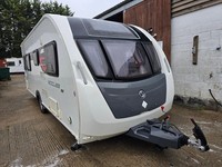 2015 Sterling Eccles Quartz Fixed Island Bed Caravan M/Mover, Solar