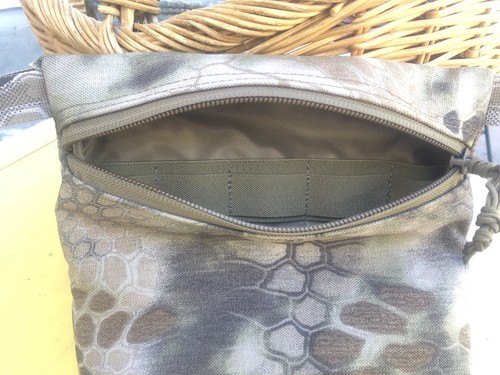 Zippered  Kryptek Highlander Tactical Utility pouch W/ lining. Water resistant