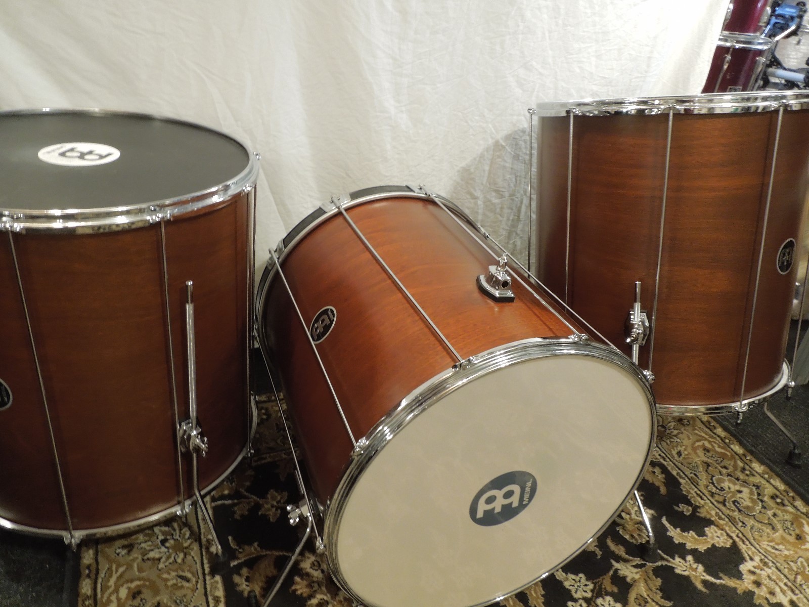 HUGE DRUM SET MEINL SURDO DRUMS, 1 OF A KIND, CHECK THIS OUT!!