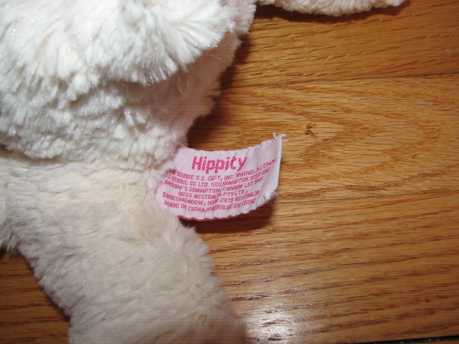 Russ Berrie Bunny Rabbit Plush Hippity Stuffed Animal 13