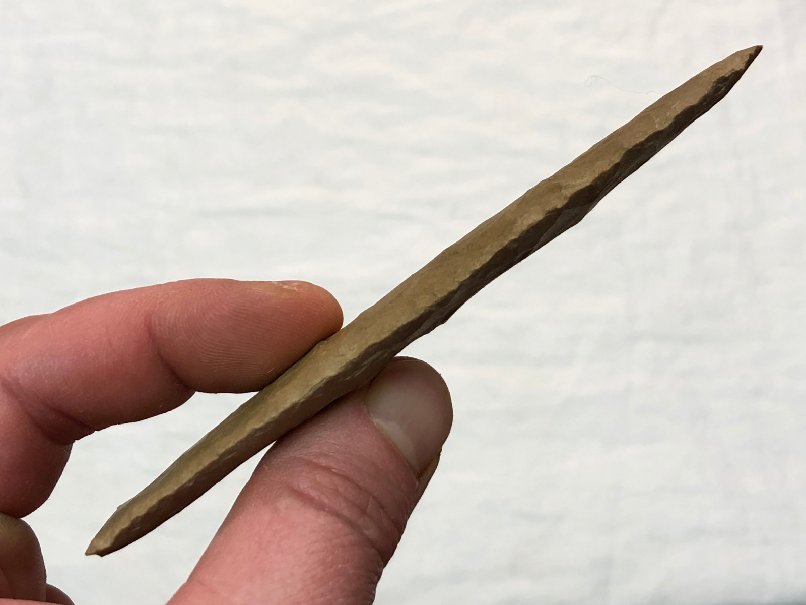 EXCEPTIONAL PALEO AGATE BASIN ANDREW CO., MO. AUTHENTIC ARROWHEAD ARTIFACT LM3