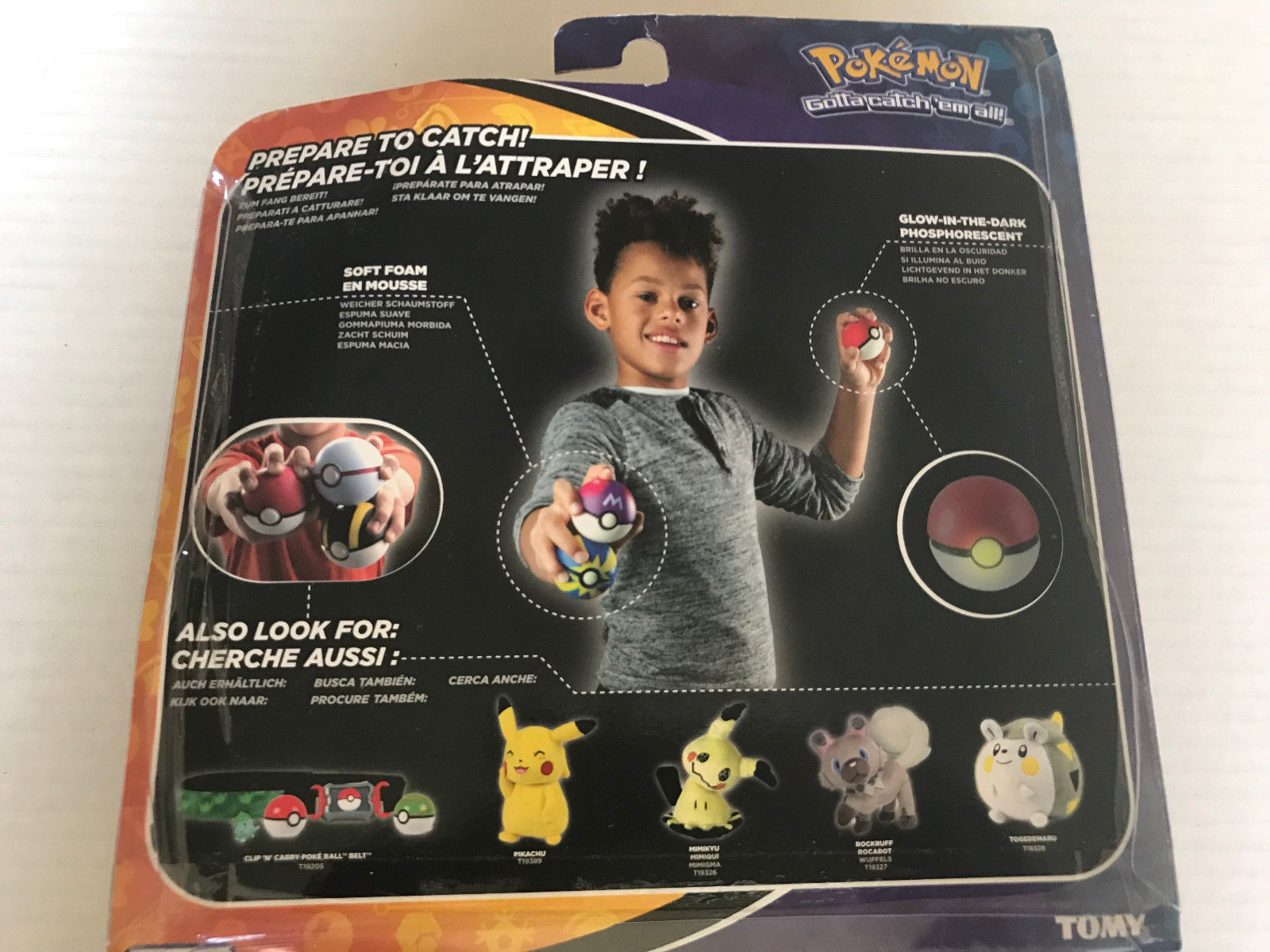 SEALED POKEMON THROW CATCH POKE BALL 3 PACK FOAM BY TOMY