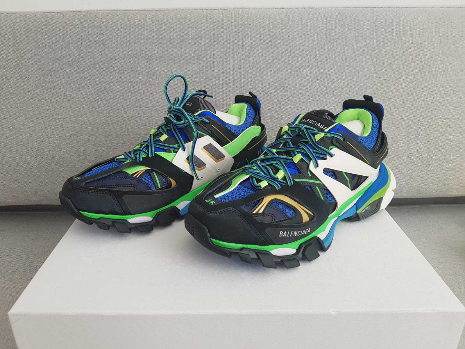 BALENCIAGA TRACK SNEAKERS GREEN BLUE SIZES EU 39, 40, 41, 42, 43, 44, 45,  46 | eBay