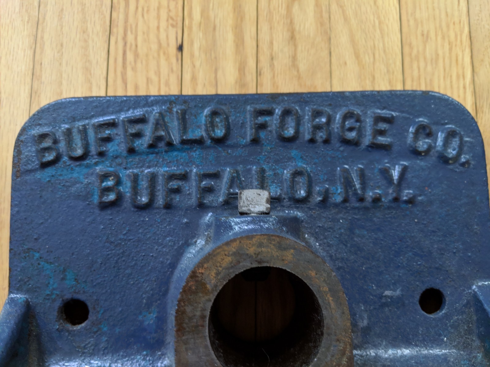 Antique cast iron drill press base Buffalo Forge Company Buffalo NY