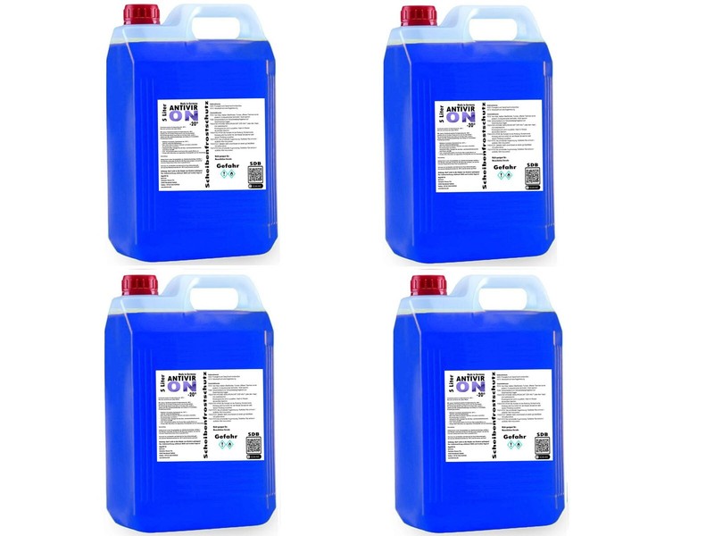 20l Liter Frostschutz Fertigmischung -20Â°C Klarsicht Winter Scheibenfrostschutz