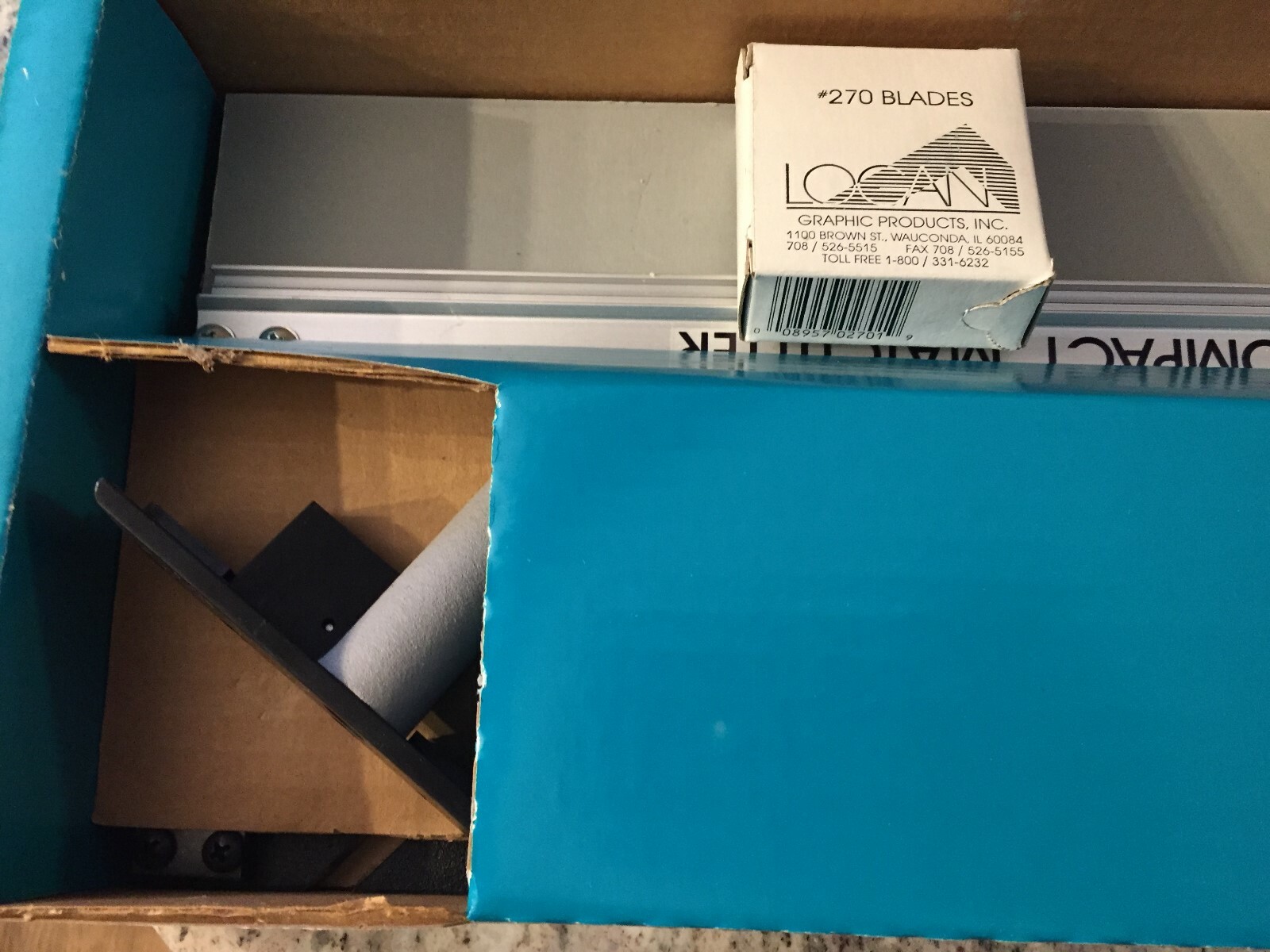 Logan  Model 301-S COMPACT MAT CUTTER WITH Bevel & Straight Head & Blades