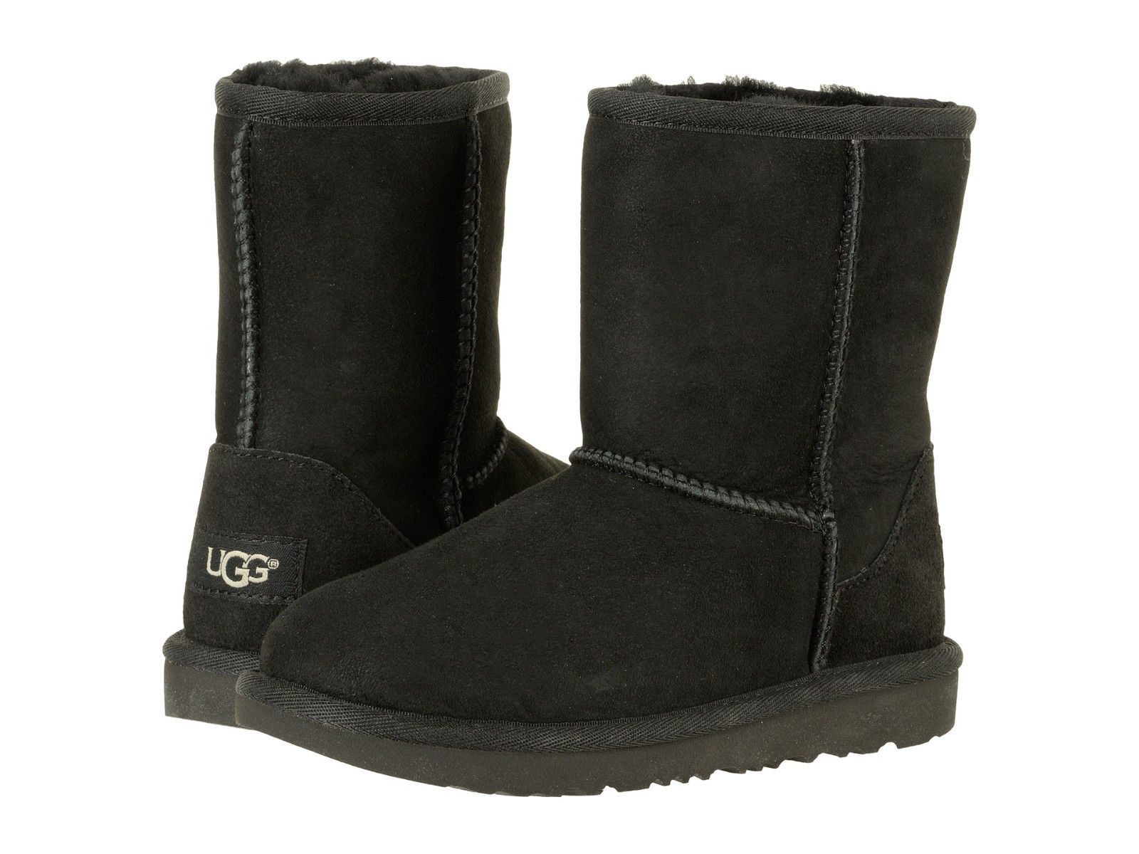 НОВЫЕ-ДЕТИ-МОЛОДЕЖНЫЕ-ЖЕНЩИНЫ-UGG-CLASSIC-II-КОРОТКИЕ-ЧЕРНЫЕ-1017703K-ВОДОНЕПРОНИЦАЕМЫЕ