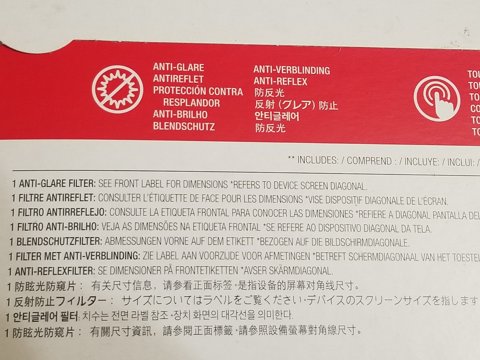 3M AG240W98 Anti-Glare Filter 24