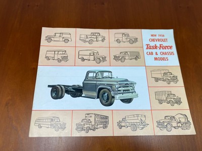1956 '56 Chevrolet Task Force Truck Cab & Chassis Models Catalog Brochure