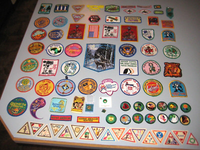 Lot 88 Girl Scout Merritt Achievement Badges Embroidery Patches Cookies Travel