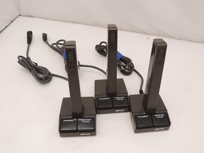 Lot Of 3 MACOM M/A-COM Harris GE 19C851086P15 Desk Microphone