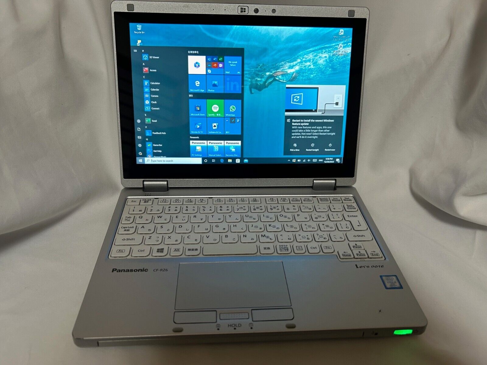 Panasonic CF-RZ6RDRVS Core i5-7Y57 8GB/256GB M.2 SSD 10.1in Win11 Pro Touch AC Panasonic CF-RZ6RDRVS Core i5-7Y57 8GB/256GB M.2 SSD 10.1in Win11 Pro Touch AC