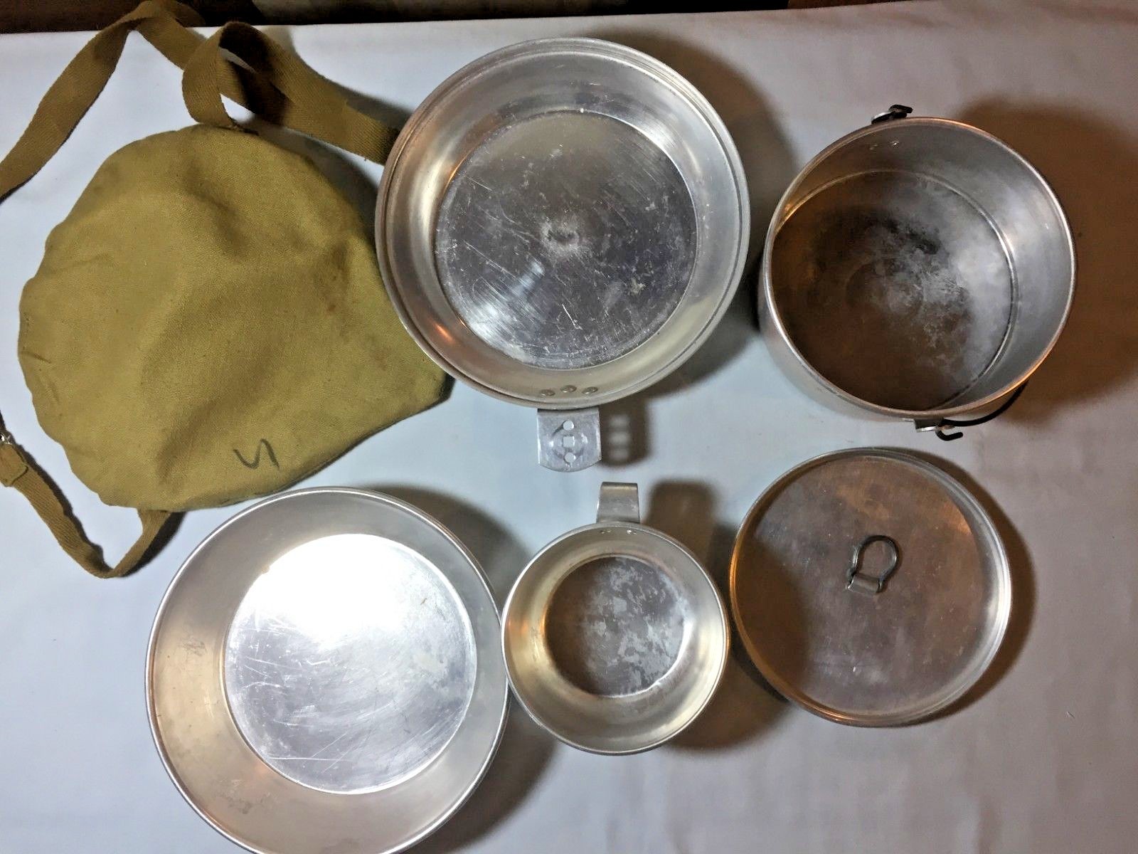 Mess kit Boy Scouts of America cooking kit, pans, plate, cup, etc