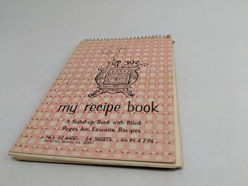 Vintage My Recipe Book Stand Up Recipe Journal Rare Never Used NOS 4.5 X 7