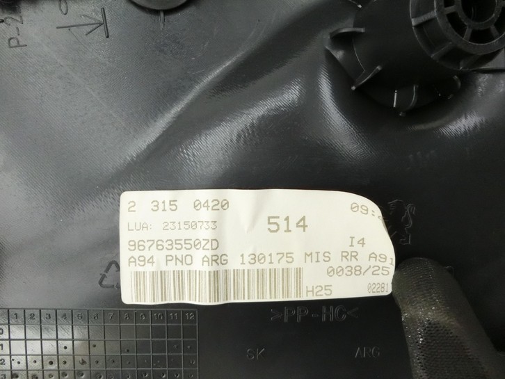 Peugeot 2008 I 13-19 Türverkleidung Türpappe Links Hinten Peugeot 2008 I 13-19 01.12.2016 96763550ZD... Bild 12