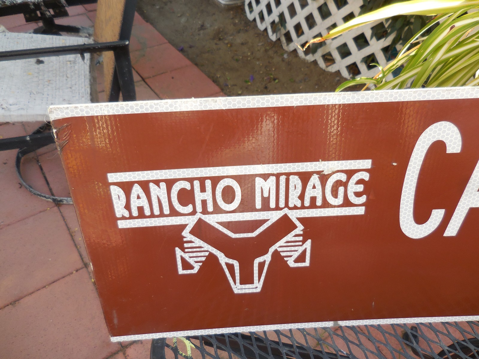 Vintage Authentic  Aluminum Double Sided Street Sign CALIFORNIA LAKES DR 42