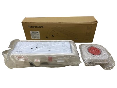 Tupperware Vegetable Slicer Mandochef Mandoline New in Box Color White / Chili