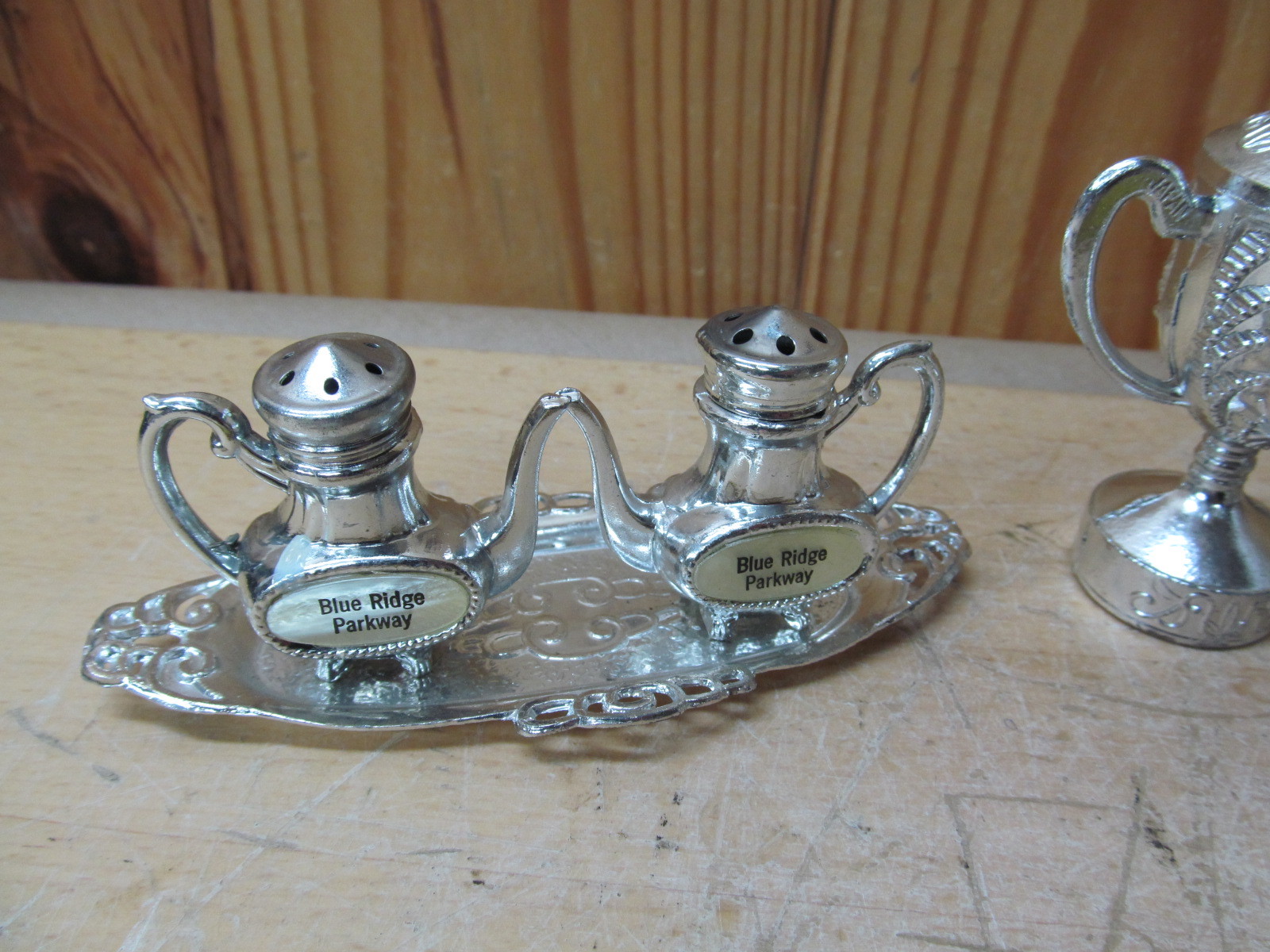 Vintage Souvenir Salt + Pepper Shaker Lot – New York Empire State Building Etc