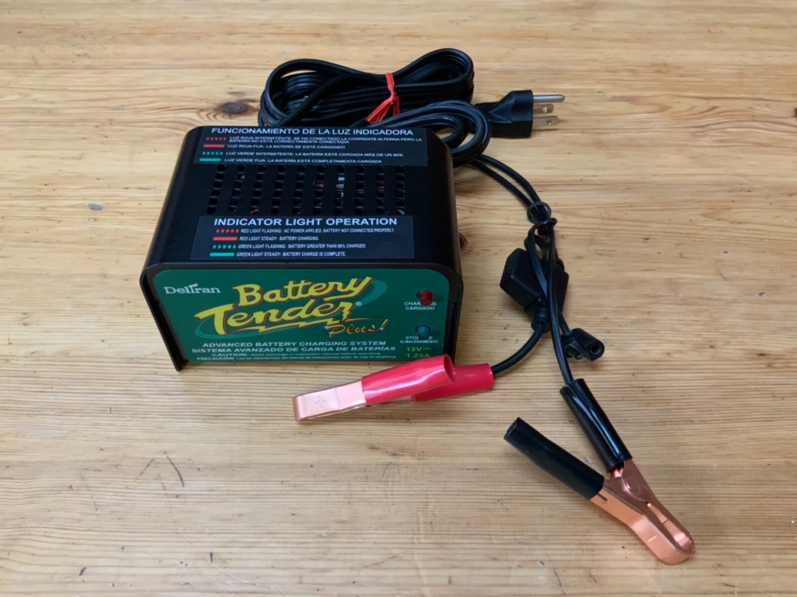 Oem Deltran Battery Tender Plus 12 Volt 1.25 Amp Battery Charger Maintainer